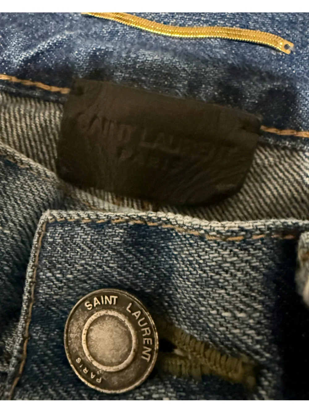 Saint Laurent 70's Cropped Denim 'Sandy Winter Blue' Size 28 165/66Y
